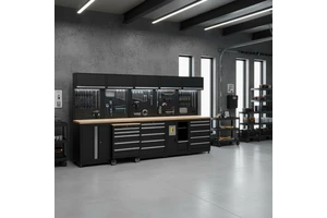 2026 Hot Selling Ultimate Garage Solution Pro Tool Cabinet Removable Large Workshop Toolbox Workbench Cold Rolled Steel Wheeled