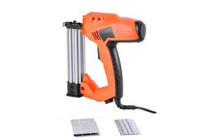 20V Electric Nail Gun 2-in-1 Metal Stapler Brad Nailer with 1000 Pcs Staples 18 Gauge 1 1/4 Inch
