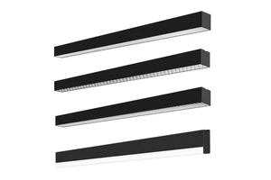 Anti-Dazzle Modern Hanging LED Linear Light for Indoor Ceiling Use with Remote/App Control High CRI 90 Aluminum Construction