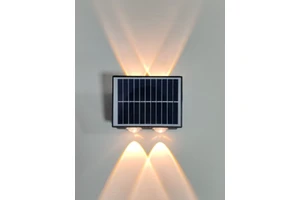 Solar Wall Light Outdoor Light Decoration Arrangement Fence Wall Washer New Model up and Down Lighting Atmosphere Solar Lamp