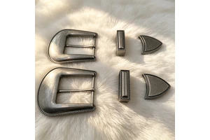 High Quality 3 Piece Buck Sets 30mm Metal Belt Buckles