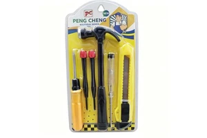 Hand Tools Set C33, Hand Tool Kits, Screwdriver Knife Brush Plier Hammer Tape , $1 Product Line , Hardware and Tools 1$ Series