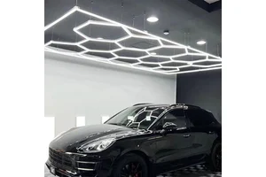 Hot Sale Professional Car Lights Polish Car Care Showroom Hexagon Lighting Garage Polygon LED Hexagon Garage Light