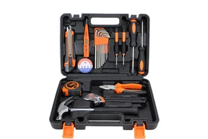 20 Pcs General Household Hand Tool Kit with Plastic Toolbox Storage Case