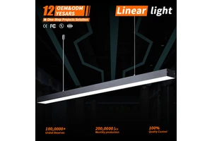 Commercial Lighting LED IP44 Dustproof Office Light Gym Supermarket Garage LED Linear Light