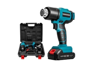 21V Portable High Temperature Thermostatic Electric Hot Air Blower 2000W Cordless Machine for Industrial Shrink Application