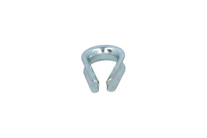 Zinc-plated cable thimble for 4 mm cable.