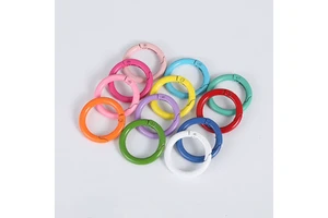 Custom Metal Spring Buckle Colorful Round Snap Hook