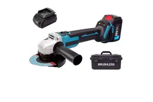 125mm Lithium-Ion Brushless Angle Grinder Power Tool Rechargeable Cordless Angle Grinder for Home Cutting and Polishing