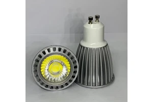 Die-casting Aluminum COB Lamp Cup GU10 220V 7W White Light 9W Neutral Light High-brightness Spotlight Lamp Cup High Pressure Spo