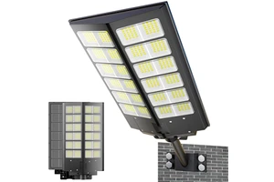 New Arrival LED ABS Solar Street Light Outdoor Road Lamp IP65 with Radar Sensor Remote Control Timing Garden Lighting