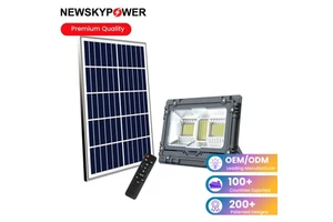 New Design 60W 100W 200W 300W 500W 800W MJ Outdoor Garden Solar LED Flood Light with IP67 Waterproof
