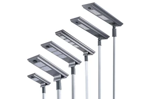 Lithium Battery IP65 Durable Aluminum Housing High-Efficiency Solar Panel LED Solar Street Light Radar Sensor 150lm/W Efficiency