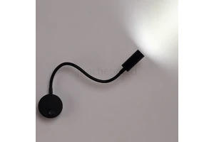 Plug Wired Flexible 3W Gooseneck Led Wall Light Sconce Lamp Lighting for Bedroom Reading Bathroom with Plug
