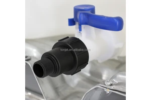 PP Rotary Reducer Joint Chemical Resistant Swivel IBC Tank Adapter S60x6 to 1/2" 3/4" 1" Tap Faucet Hose Connection
