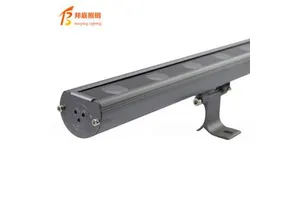 18w LED Linear Flood Light IP65 Contour Landscape Lighting Fixture DMX512 RGBW Wall Washer