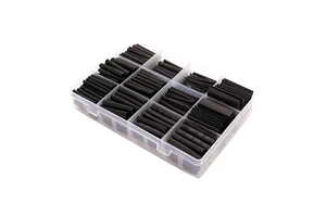 625Pcs Black Thermal Dormitory Administrator Heat Shrinkage Insulated Sleeve Heat Shrinkage Tube Set