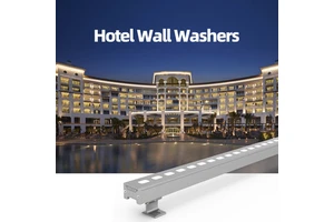 High-end Aluminum Hotel LED Wall Washer Light IP65 Waterproof DMX512 RGB/RGBW 12W for Facade Contour & Exterior Decor Lighting