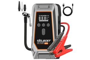 16000mAh Emergency Jump Starter 1000A Start 1000x Cycle Life Lithium Battery LED Light Digital Screen for Motorcycle Truck