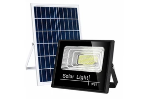 Outdoor Solar Flood Light Aluminum IP67 Waterproof LED 360 Beam Angle 60W Remote Control Garden Lamp