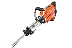 Electric Hammer Demolition Jack 2200W SDS Max Industrial Concrete Breaking Power Tool with 2 Chisel Bits
