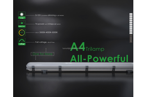60W LED Tri Proof Light with Multiple Functions