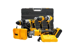 Professional 21V Lithium Battery Cordless Driver Power Car Impact Wrench Set Electric Wrench Hard Case Box OEM Repair