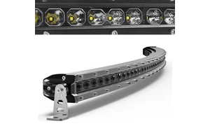 Super Slim 38 44 50 Inch Led Light Bar Curved Single Row for Jeep