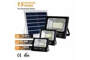 Waterproof Outdoor Lighting JD Jindian Lights with Solar Panels 100W 200W 300W 500W 1000W LED Solar Flood Light