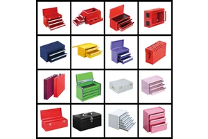 ODM&OEM Metal Waterproof Tool Box with 3-Drawer for Nut and Bolt Storage Portable & Robust Power Coated