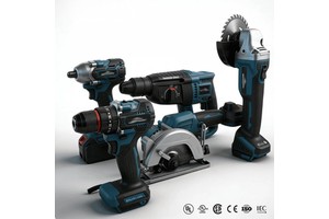 Big Discount 5 In 1 Cordless Power Tool Set Brushless Multi-Function With Hard Case Includes Impact Drill Wrench OEM Support