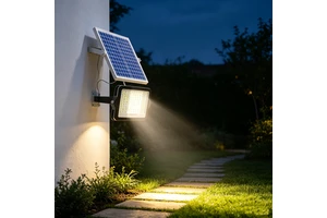 Commercial Solar Outdoor Flood Light 100W 200W Led Waterproof IP65 With Remote Control for Courtyard and Pathway