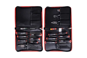 RUBICON Electrician Tool Kit Screwdriver & Pliers Set with Portable Tool Bag Made in Japan
