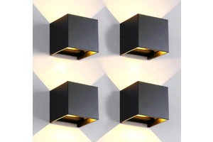 Indoor/Outdoor 12W IP65 Waterproof Aluminum LED Wall Lamp with Double Head Adjustable Beam Angle & Up/Down Adjustment