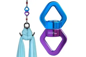 Universal Rotary Connector Ring Yoga Gimbal Hammock Swing Spinner Rope Swivel