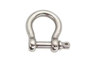 Stainless Steel 304/316 DEE SHACKLES Rigging Bow Shackles Safety Bolt Pin AISI316 AISI304 European Type Highly Polished Mining