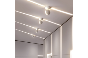 360 Degree Project Building Narrow Line Wall Lamps Spotlight 10W Round LED Window Sill Light for Hallway Hotel Aisle Bar Family