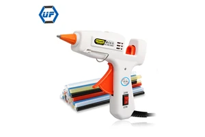 Power Adjustable Hot Melt Glue Gun with 30pc Glue Stick Industrial Mini Guns Thermo Electric Heat Temperature Tool