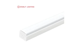 LED Batten Fixture Industrial 12W/22W/30W IP54 Rated 3000K-6500K Color Temp Parking Lot High Bay Workshop Strip Linear Lamp