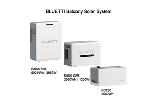 Smart Balcony Solar Power System Balco 260 500 Series 2400W 4360W PV Input IP65 Outdoor LFP Battery 10 Year Warranty