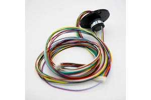 Industrial Mini Slip Ring 12 Circuits 2A 18mm OD Compact Brush Contact Capsule Rotary Connector for Automation Tools