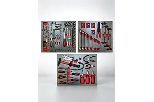 240PCS EVA Storage Auto Repair Tool Set Portable Organized Socket Kit for Vehicle Trunk