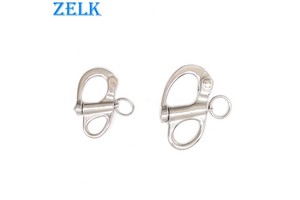 Stainless Steel Rigging Hardware Fixed Snap Shackle High Polished Finish Carton Packaging
