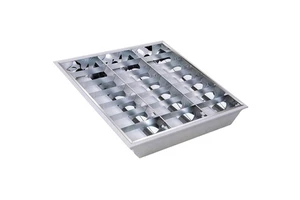 Classic Design T5/T8 60x60cm Mirror Reflector 2x2ft LED Grid Ceiling Lamp 3x20W Fluorescent Louver Light for School