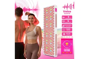 Redfy Oem Odm Medical Grade Standing 5W Dual Chip Led Red Nir Light Therapy Panel Device 9 Wavelengths Voice Control