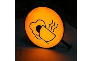 Custom 3d Logo Advertising Round Lightbox Signage Outdoor Business Shop Led Sign Lights Circular Led Light Box For Outdoor