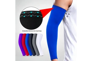 Custom Sports Compression Arm Sleeve For Basketball Baseball Running Gym Workout Breathable Elastic OEM Manufacturer