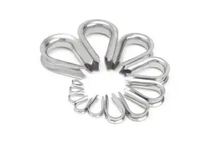 Customized Stainless Steel 304 U-shaped Clip Electric Circular Wire Rope Ring Flexible Gooseneck Building Type Polish Finish