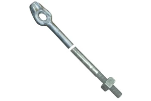High Quality Thimble Eye Earth Anchor Rod With Nut for Guying Utility Poles