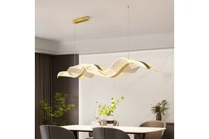 Wavy Modeling Hanging Lamp Decoration Tea Table up Down Horizontal Chandelier Lights Hover Wave Acrylic Pendant Light